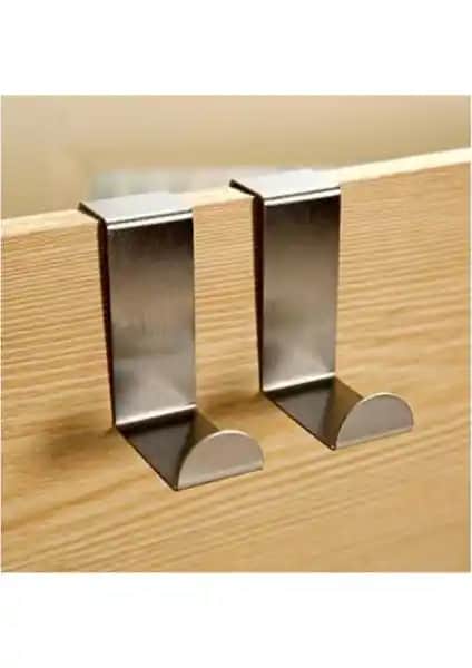 Trajanis Metal Askı 4'lü Paket Kapı Arkası Dayanıklı ve Pratik Organizasyon Çözümü