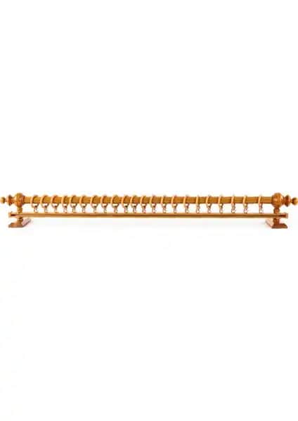 Twins Meşe Tek Raylı Rustik Perde Askısı: Dayanıklı ve Estetik Ev Dekorasyonu Çözümü