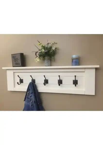 Umut Home Ahşap Dekoratif Askılık: Şık ve İşlevsel Duvar Organizersi Çözümü