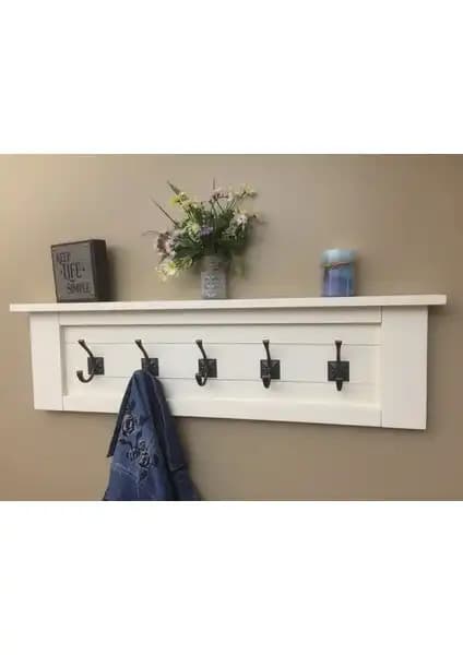 Umut Home Ahşap Dekoratif Askılık: Şık ve İşlevsel Duvar Organizersi Çözümü