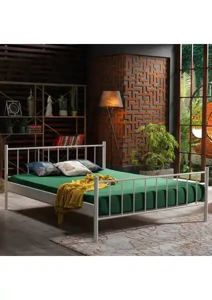 Unimet Falez Çift Kişilik Ferforje Metal Yatak - Modern ve Dayanıklı Tasarım