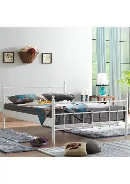 Unimet Lalas Çift Kişilik Ferforje Metal Karyola Modern ve Dayanıklı Tasarım