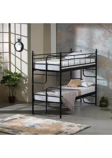Unimet Metal Ranza 90x200: Dayanıklı ve Modern Çocuk ve Genç Odası Yatak Çözümü