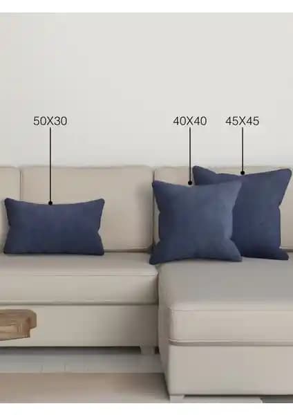 Uzay Mavisi Kırlent Yastık Kılıfı - Modern Dekorasyon ve Uzun Ömürlü Tasarım