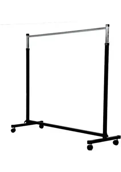 Uzman Grup Ayarlanabilir Tekerlekli Çelik Elbise Askılığı Modern ve Dayanıklı Tasarım