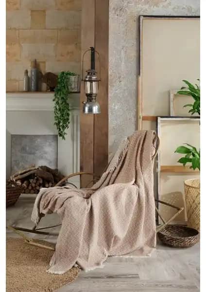 Vagonik Doğal Keten Koltuk Örtüsü: Estetik ve Dayanıklı Pamuklu Tasarım