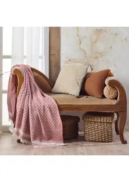 Vagonik Zigzag Pamuklu Koltuk Şalı: Modern Tasarım ve Dayanıklılığıyla Ev Dekorasyonuna Şıklık Katıyor