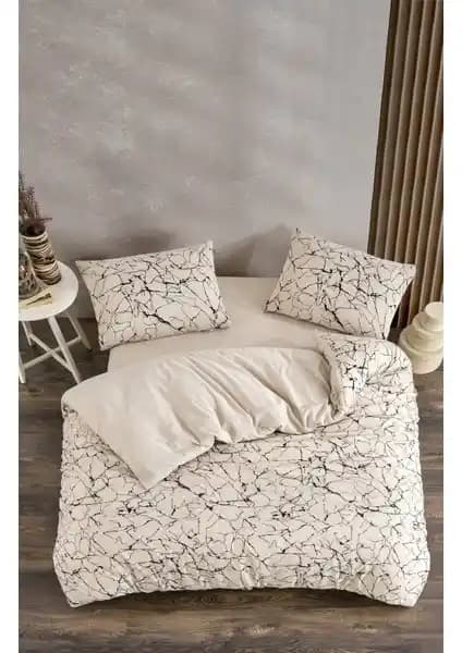 Valezium Ebru Tek Kişilik Desenli Nevresim Takımı: Şıklık ve Konforun Buluşması