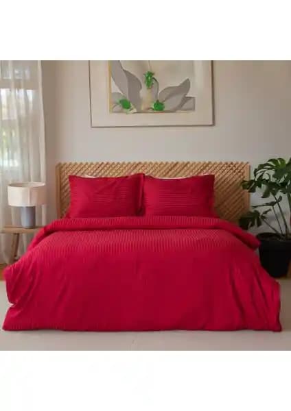 Valoroso Tekstil Çift Kişilik Saten Nevresim Takımı Modern ve Şık Tasarım Özellikleriyle