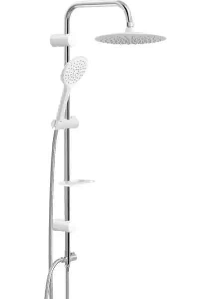 Valtemo Slim Beyaz Robot Duş Takımı VS5360 ile Modern ve Dayanıklı Banyo Deneyimi