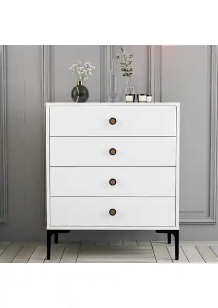 Variant Lizbon 4 Çekmece Şifonyer Modern Tasarım ve Dayanıklılık Sunan Mobilya Parçası