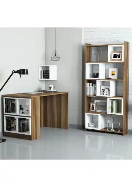 Variant Mobilya Box Çalışma Masası ve Kitaplık Takımı: Modern ve Fonksiyonel Tasarım