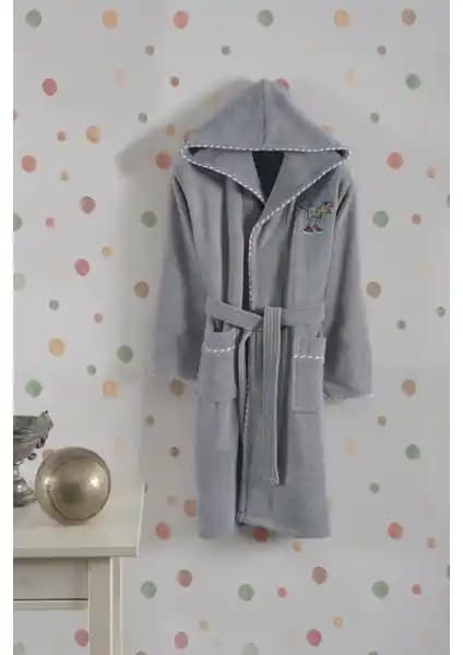 Varol Bambu Nakışlı Garson Boy Bornoz Dino: Şık ve Konforlu Günlük Kullanım İçin