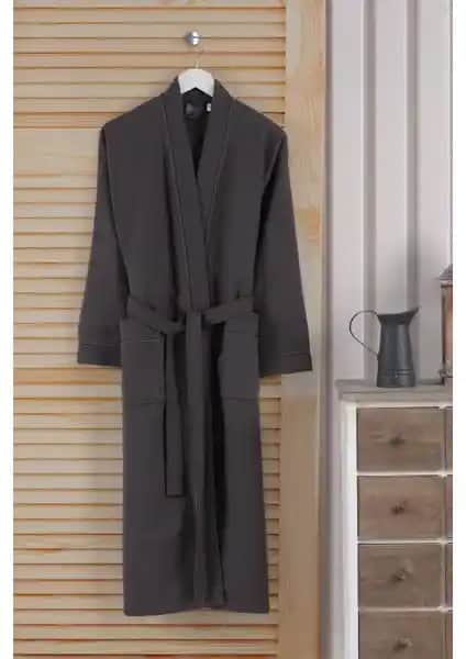Varol Dama Serisi Kimono Yaka Pike Bornoz: Yüksek Emicilik ve Şıklık Sunan Pamuklu Ev Giyim