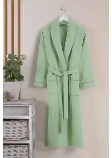 Varol Dama Serisi Şal Yaka Pike Bornoz Sabahlık Yüksek Kalite ve Konfor Sunan Ev Giysisi