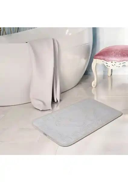 Veldena 3'lü Takım Ayakizi Desen Banyo Paspası Şıklık ve Konfor Sunan Dayanıklı Tasarım