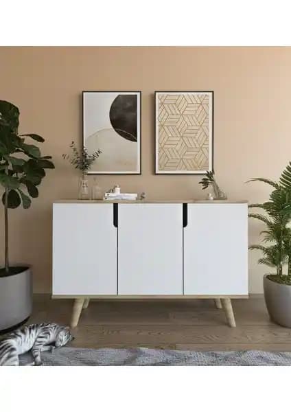 Verona Çok Amaçlı Ahşap Konsol Modern Tasarım ve Dayanıklılık Özellikleriyle