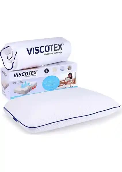Viscotex Boyun Destekli Tombul Yastık 60x40x16 ile Yüksek Konfor ve Ergonomik Destek