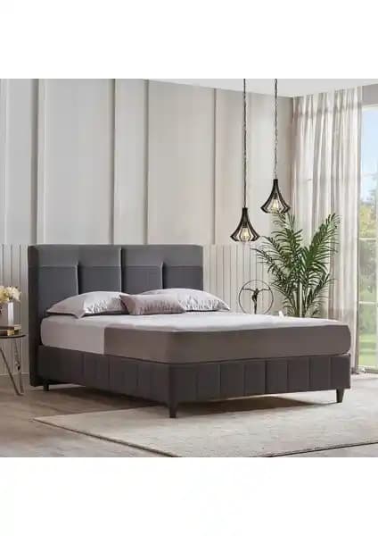 Yataş Bedding Dream Line Koyu Gri Baza ve Başlık Seti Modern ve Fonksiyonel Tasarım