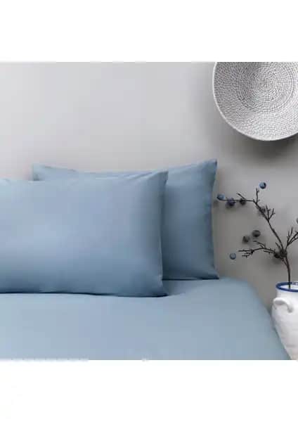 Yataş Bedding Noah Standart Yastık Kılıfı 2'li Set Indigo Renk ile Şık ve Konforlu Uyku Ortamı