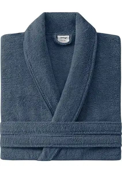 Yataş Essentials Bornoz Navy: Yüksek Emicilik ve Şık Tasarım ile Konfor Sunar