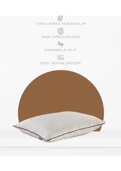 Yatsan Uykucu Lateks Yastık: Konfor ve Sağlık İçin Uygun Orta Sertlik Destekli Yastık