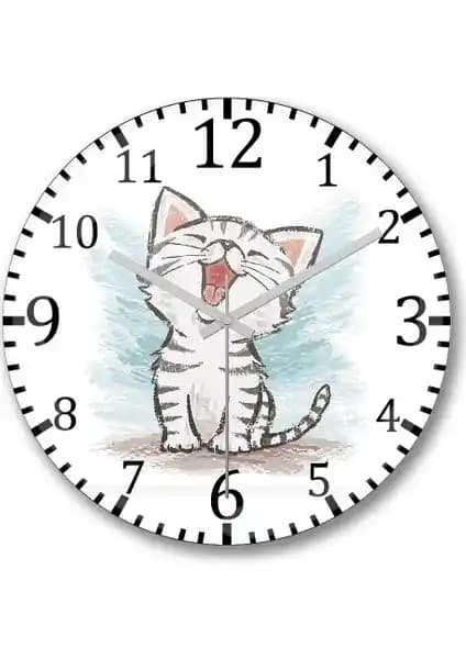 Yavru Renkli Cats Kedi Duvar Saati: Estetik ve İşlevselliğin Birleşimi