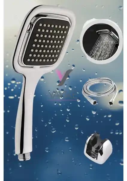 Yayke El Duşu Krom Fonksiyonsuz Modern Duş Başlığı Seti ile Şık ve Rahat Banyo Deneyimi