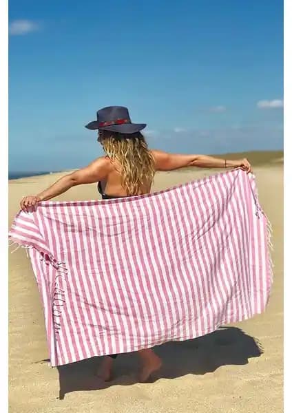 Zeynep Tekstil Stripe Ultra Soft Plaj Havlusu 75x150 cm Yüksek Kalite ve Şıklık