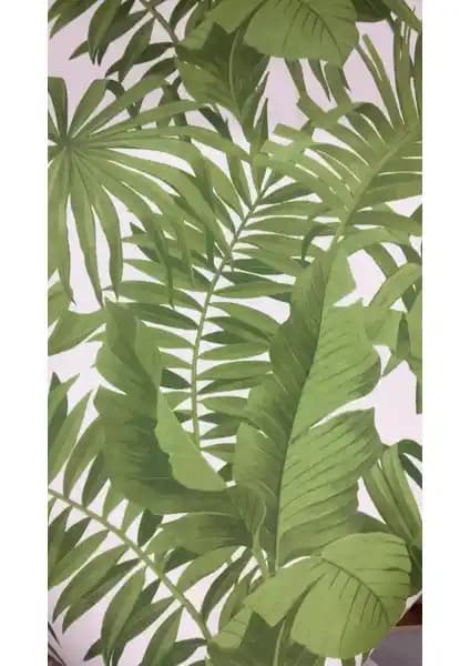 Zümrüt Exclusive Açık Yeşil Tropikal Duvar Kağıdı İç Mekan Dekorasyonunda Doğal ve Şık Bir Seçenek