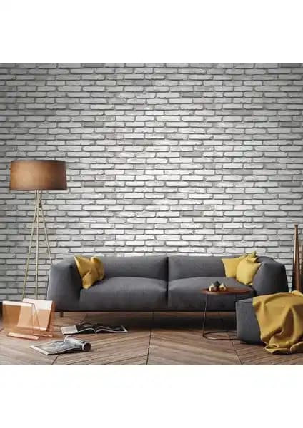Zümrüt Exclusive Taş Tuğla Desen 9020 Duvar Kağıdı ile Modern ve Doğal Dekorasyon