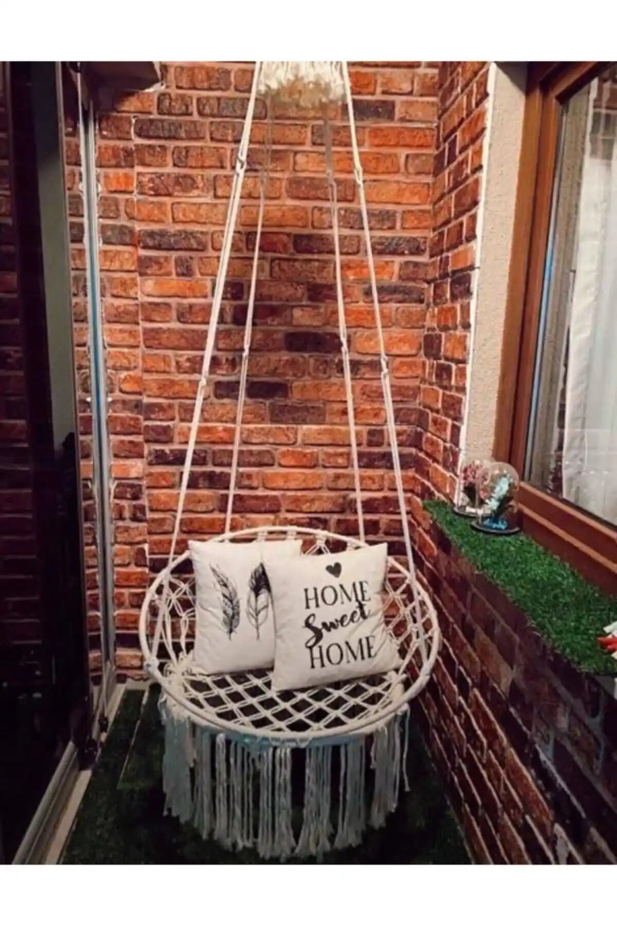 AslanButik Makrome Örgü Salıncak Hamak: Estetik ve Dayanıklı Tasarım Özellikleri