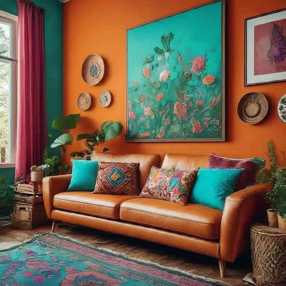 Bohem Tarzı Oturma Odası Tasarımında Renk, Mobilya ve Aksesuar Seçiminin Önemi