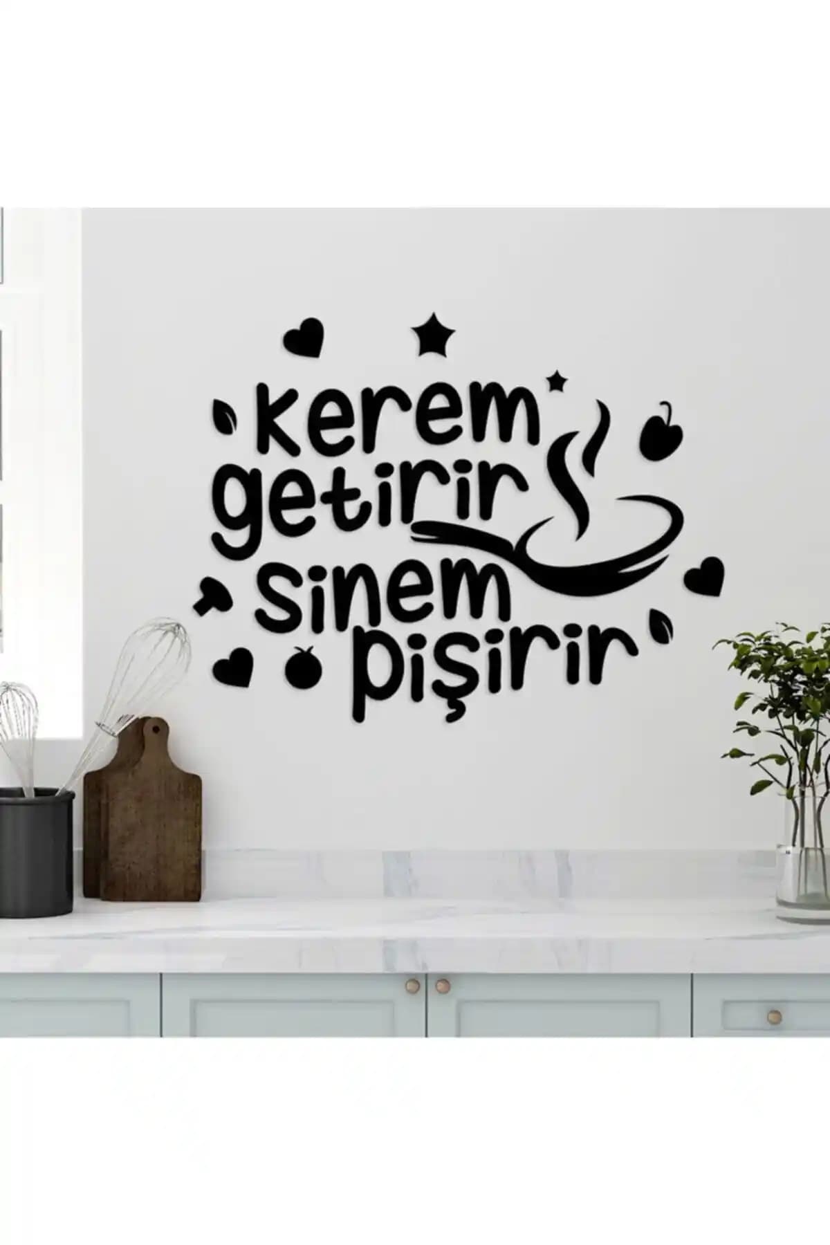 Enozeli Dekoratif İsimli Mutfak Süsü Modern ve Şık Tasarımıyla Ev Dekorasyonunuza Özgünlük Katar