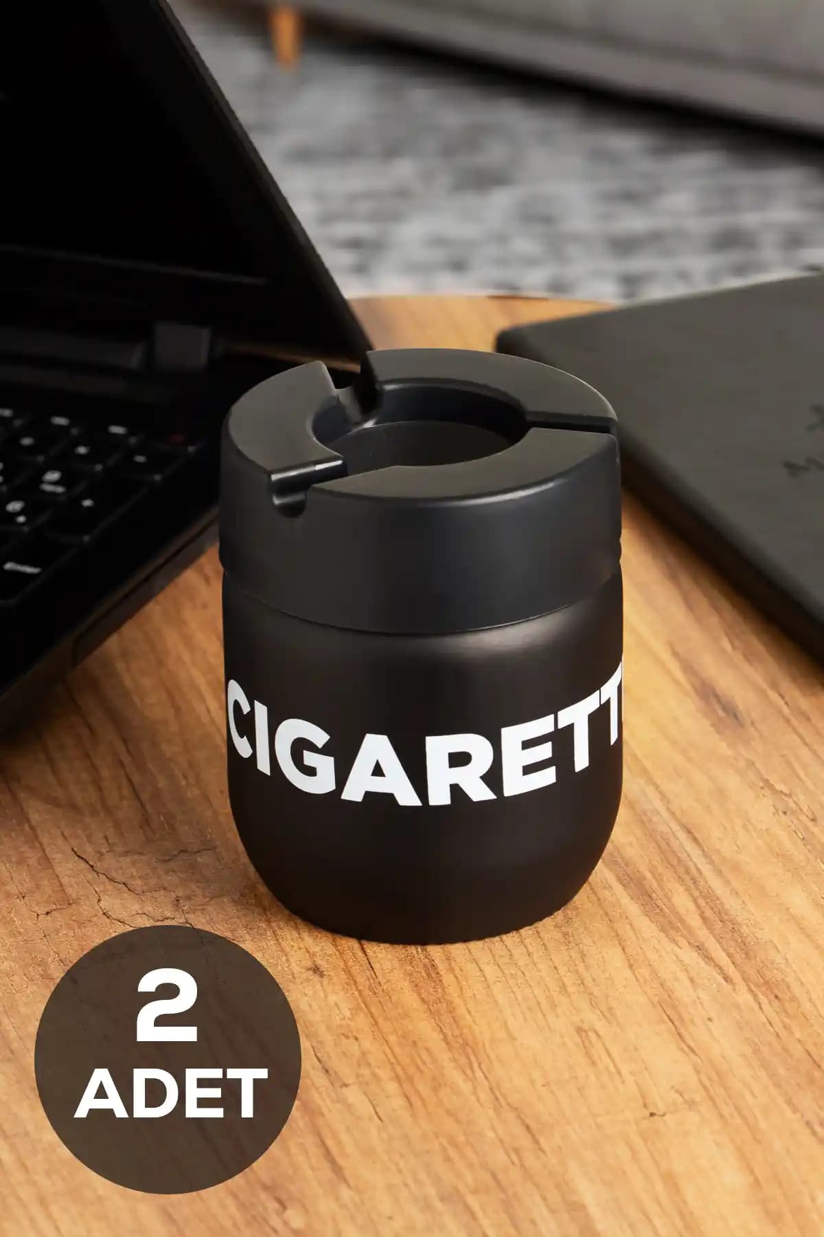 Genel Markalar 2'li Kokusuz Cam Küllükler Yanmaz Plastik Kapaklı Güvenli Kullanım