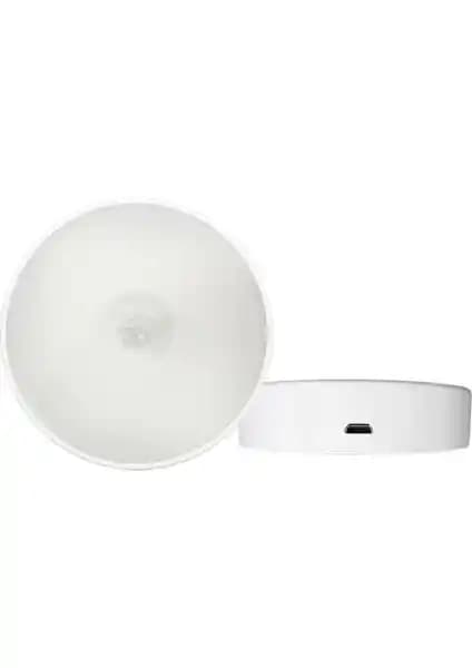 Hubstein USB Şarjlı Hareket Sensörlü LED Gece Lambası Modern ve Enerji Tasarruflu Tasarım