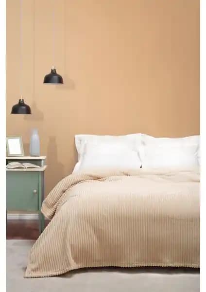 Karaca Home Joena Bej Çift Kişilik Battaniye: Şık ve Konforlu Yumuşak Malzeme