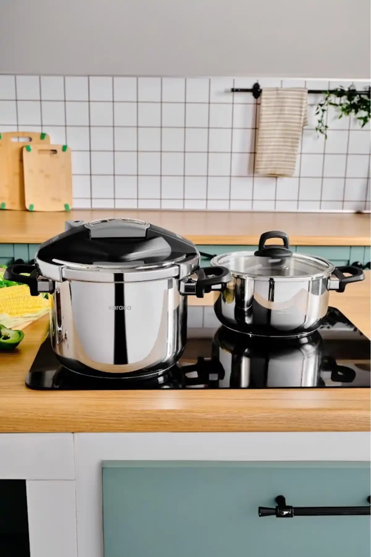 Karaca Perfect Gray Indüksiyon Tabanlı Düdüklü Tencere Seti ile Pratik ve Güvenli Pişirme Deneyimi