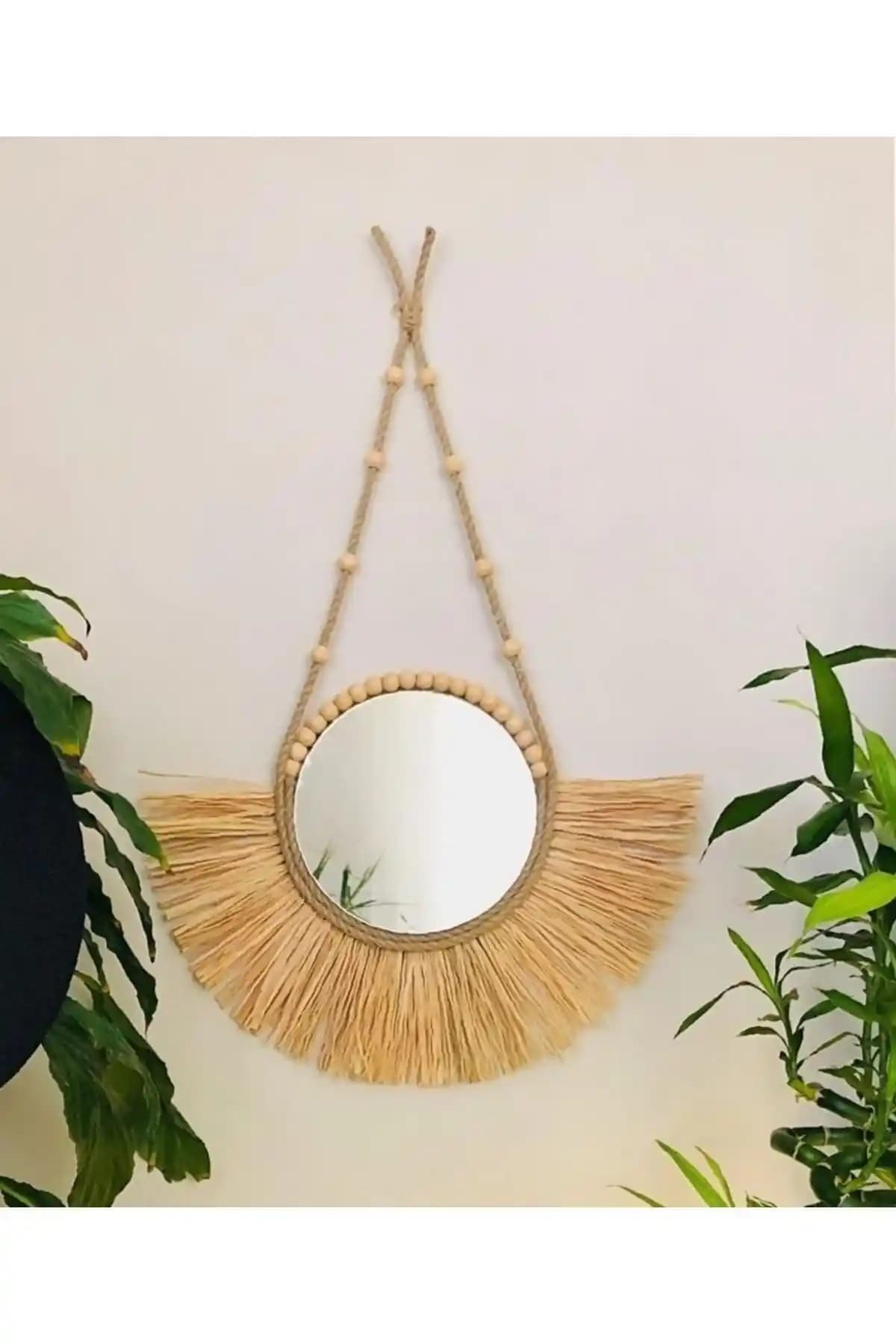 Karo.Shome Rafya Ayna: El İşçiliği ve Doğal Malzemelerle Bohem Tarzı Duvar Dekoru