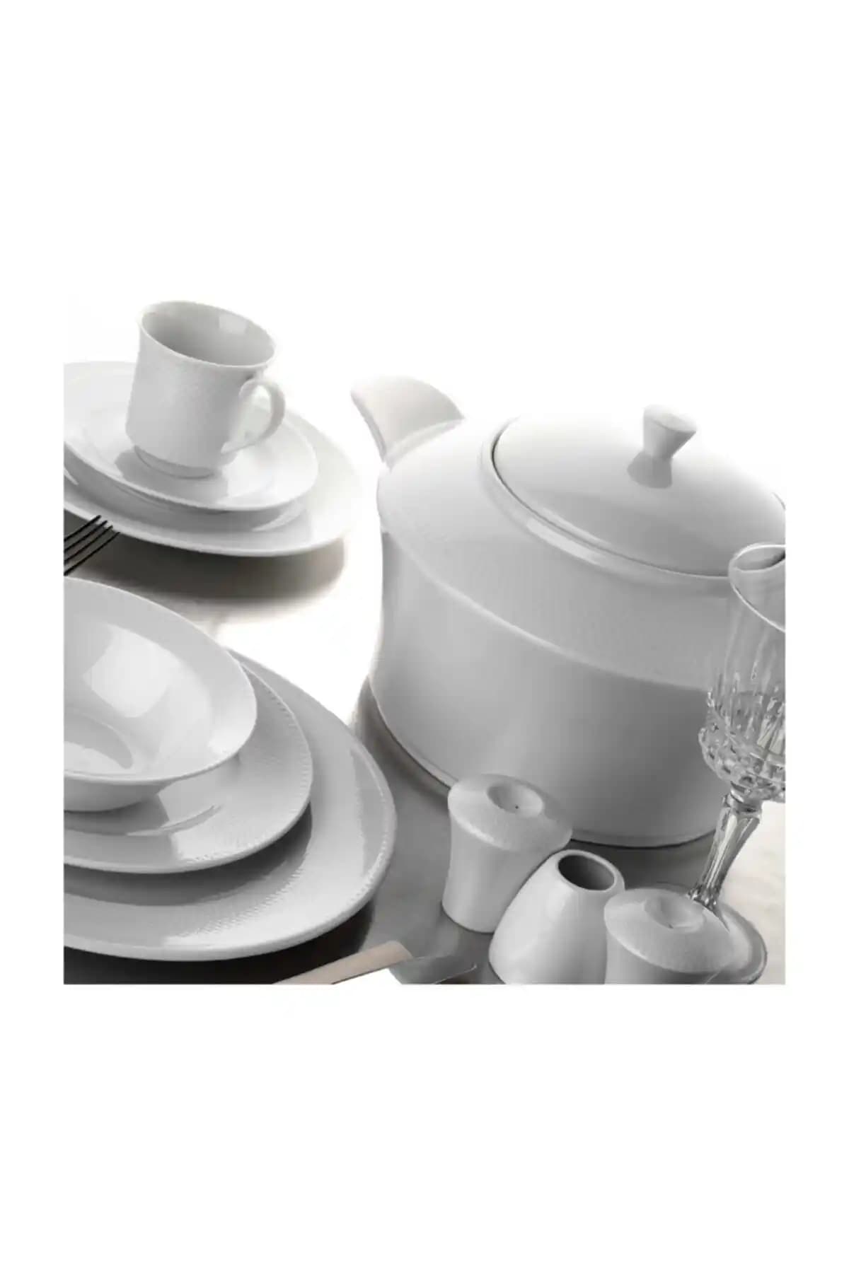 Kütahya Porselen Zümrüt Dekorsuz 12 Kişilik 53 Parça Modern Yemek Takımı İncelemesi