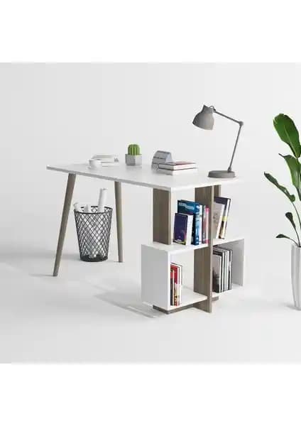 Lagomood Çalışma Masaları Karşılaştırması: Beyaz-Ceviz ve Beyaz-Meşe Modelleri