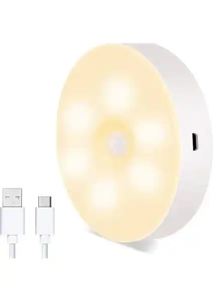 Mbois Hareket Sensörlü USB Şarjlı Spot Lamba: Enerji Tasarruflu ve Çok Yönlü Aydınlatma Çözümü