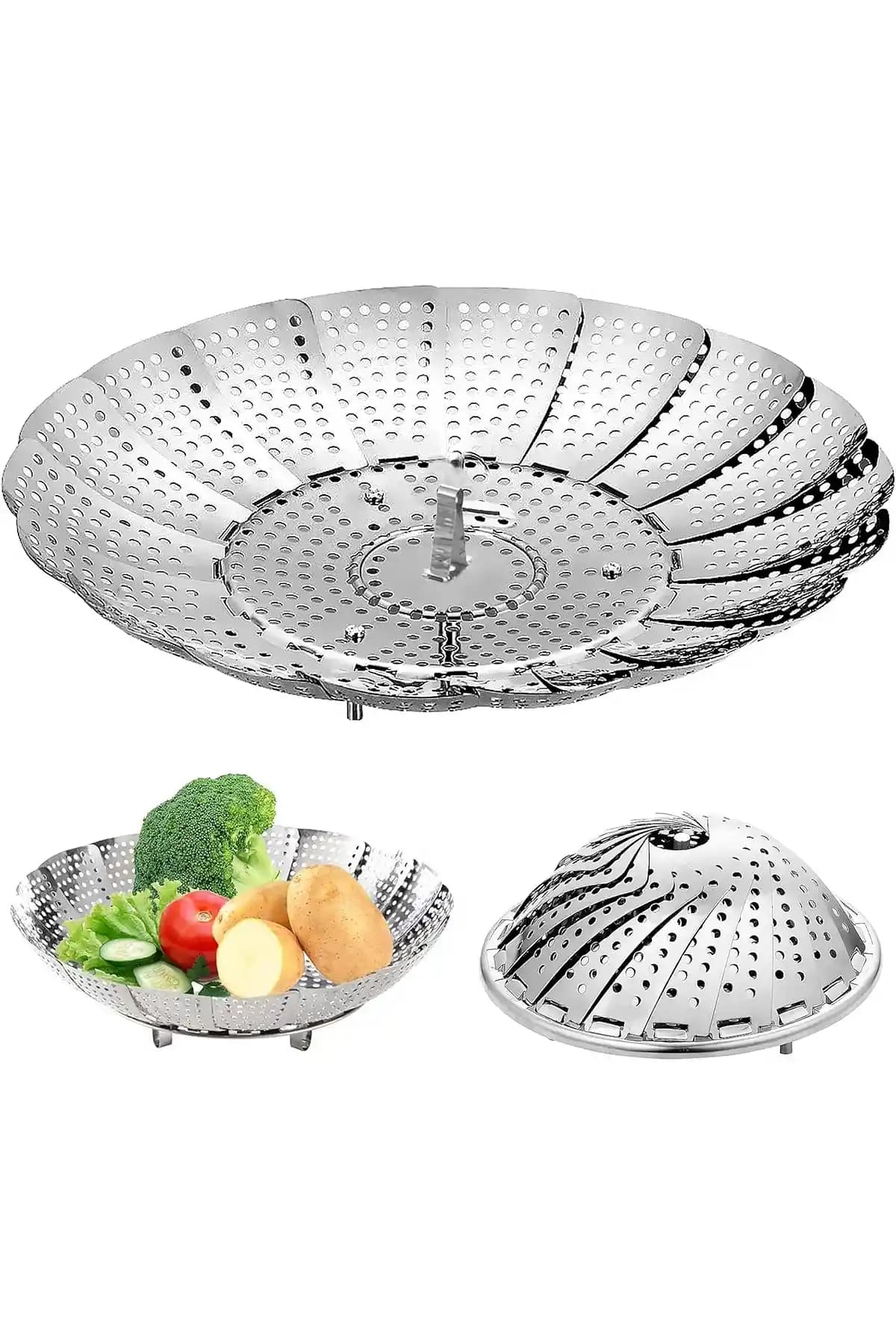 MEZİGARC Katlanır Buharda Sebze Pişirici: Sağlıklı ve Pratik Mutfak Çözümü