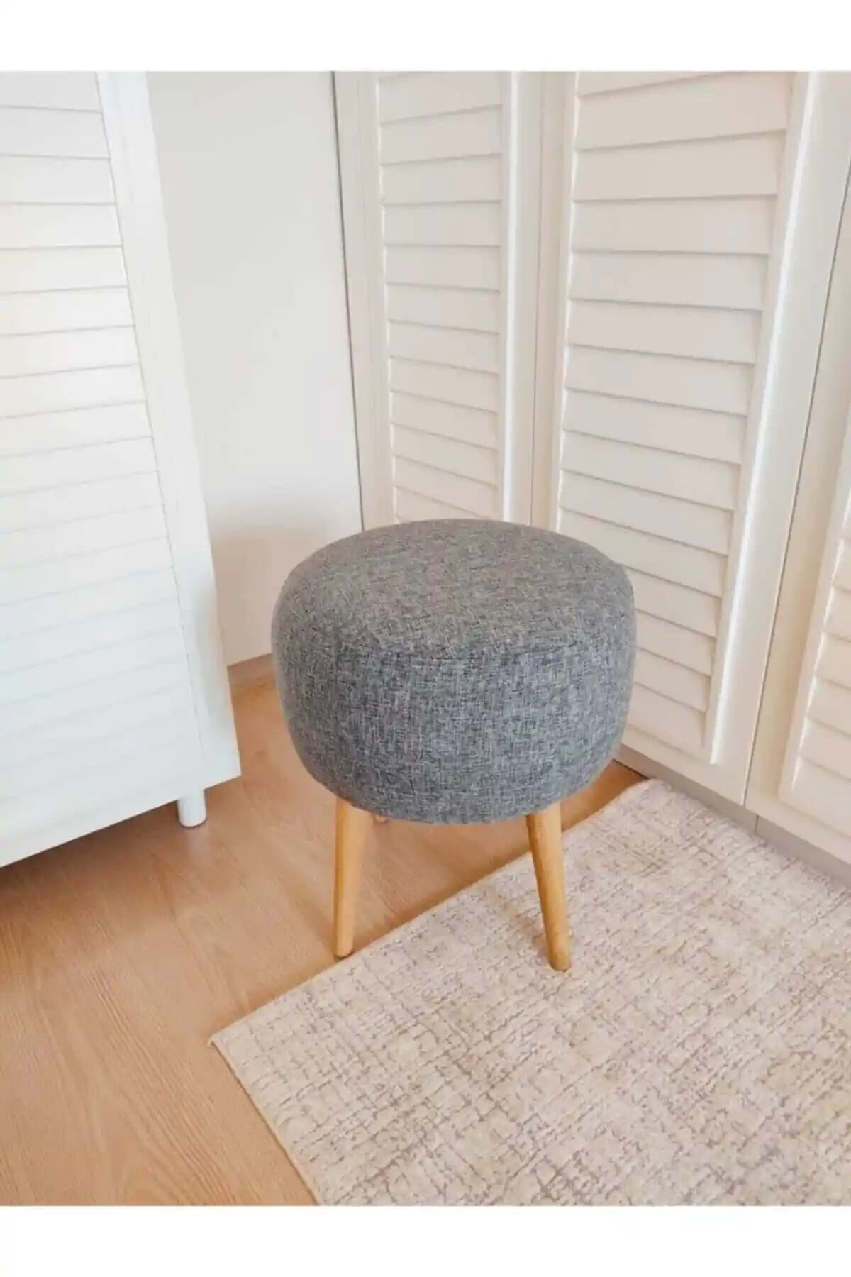 Neta Home Gri Puf Bench ve Tabure Seti Modern ve Fonksiyonel Oturma Çözümü