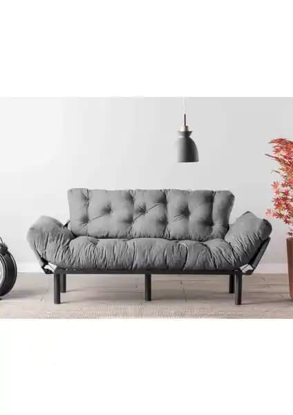 Pafu Nitta Üçlü Yataklı Koltuk Gri Modern Tasarım ve Fonksiyonellik