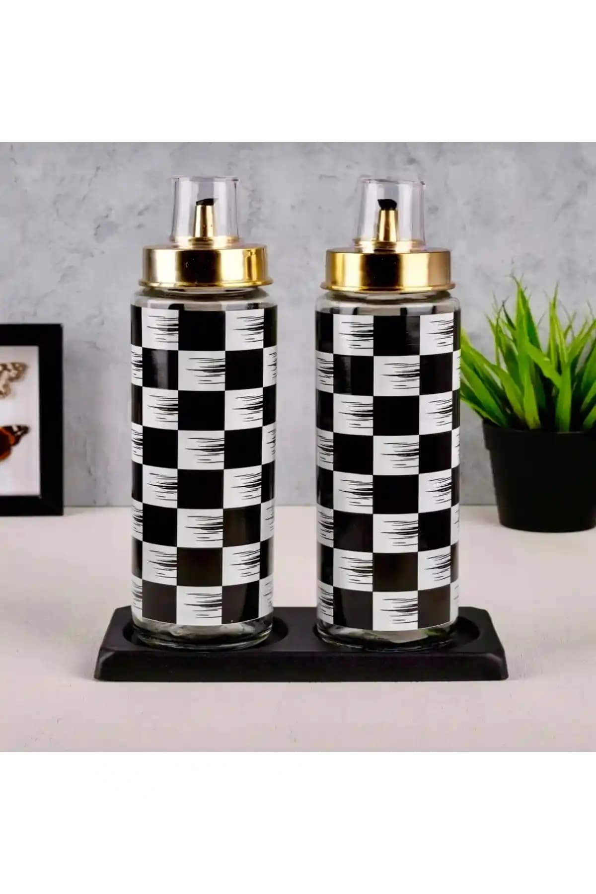 Pembelia Life Siyah Metal Standlı 2’li Dama Desen Damlatmaz Yağdalık Seti İnceleme ve Kullanıcı Yorumları