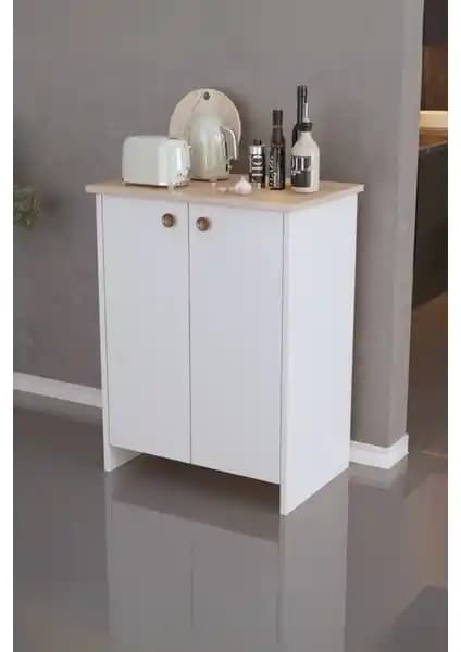 Pratico Plus Çok Amaçlı 2 Kapaklı Dolap Sonomo Beyaz Modern ve Dayanıklı Depolama Çözümü