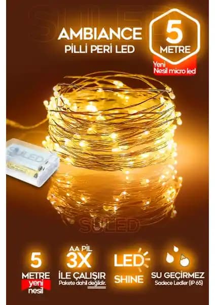 Suled 5 Metre Pilli Peri Dekor Işık: Estetik ve Pratik Aydınlatma Çözümü