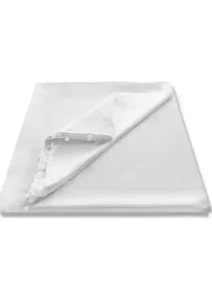 Taç Saten Güneşlik Beyaz 225x260 cm - Şık ve Dayanıklı Modern Perde Seçeneği