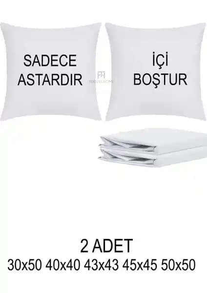 Teksnil Home 2’li Fermuarlı Kırlent İç Astarı Dayanıklı ve Pratik Kullanım İçin Uygun